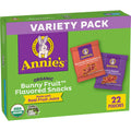 Annie's Organic Bunny Fruit Snacks, Variety Pack, Gluten Free Snack, 22 ct, 15.4 oz