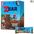 Zbar - Chocolate Brownie - Soft-Baked Energy Snack Bars - Non-GMO - 11g Whole Grains - USDA Organic Granola Bars - Snacks for Kids (18 Pack)