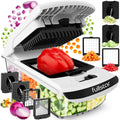 Fullstar The Original Pro Chopper - Vegetable Chopper and Spiralizer, Food Chopper with Container, Fruit Slicer, Kitchen Gadgets & Gifts, Home Essentials (4 in 1, White)