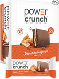 Power Crunch Protein Energy Wafer Bars, Peanut Butter Fudge, 1.4 Ounce (12 Count)