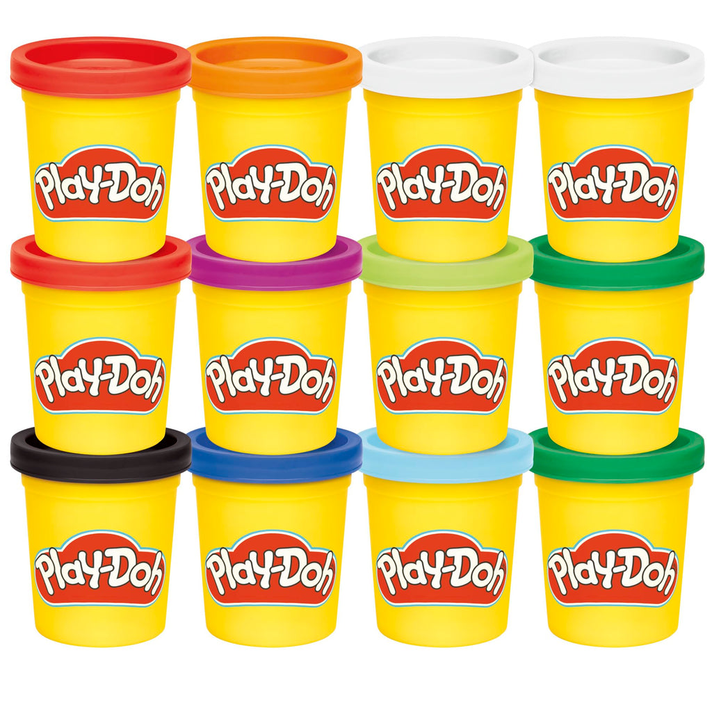 Play-Doh Jewel Colors Bulk 12-Pack of 4-Ounce Cans, Holiday Stocking Stuffers, Prizes & Party Favors, Kids Arts & Crafts, Preschool Toys, Ages 2+ ( Exclusive), 1 Kg