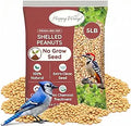 Happy Wings Shelled Peanuts Seeds Wild Bird Food - 5 Pounds I No Grow Seed I Bird Seed for Wild Birds