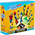 Otoseth Toys Rocket Launcher for Kids - Launch up to 100 Ft, 8 Multi-Color Foam Rockets & Adjustable Launch Stand, Kids Outdoor Toys, Age 3+