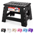 ACSTEP Folding Step Stool 9 Inch, Sturdy Collapsible Kitchen Step Stool Foldable for Kids, Toddlers & Adults, Non Slip Lightweight Foot Stools with Handle, Holds 300 lbs Ideal for Bathroom Bedroom
