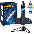 Rocket Launcher for Kids -200 Feet of Flight Altitude, Auto Electric Rocket Toys with Safe Parachute, Outdoor Summer Yard Toys Easter Birthday Gifts for Boys & Girls Age 6 7 9 10 12 8-13 Years Old