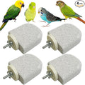 PINVNBY 4 PCS Bird Perch Stands Parrot Calcium Perch Beak Grinding Stone Foot Claws Trimmer Parakeet Platform Parrot Chewing Toys for Small Medium Cockatiel Conure Lovebird Finch