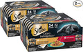 Sheba Gravy Indulgence Adult Wet Cat Food Beef and Chicken Entree in Extra Gravy Variety Pack, 2.6 oz. Twin-Pack Trays (12 Count, 24 Servings) (Pack of 2)