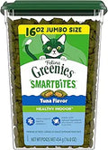 Greenies Feline Smartbites, Cat Treats Healthy Recipe, Indoor Cat Treats, Tuna Flavor, 16 oz. Tub