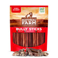 Natural Farm Odor-Free Bully Sticks (6 Inch, 25 count),1.3 lb. Bag, Fully Digestible 100% Beef Pizzle Chews,Grass-Fed, Non-GMO,Grain-Free, Natural Long-Lasting Chews for Small & Large Dogs. Pack of 25