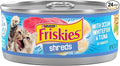 Purina Friskies Shreds With Ocean Whitefish and Tuna in Sauce Wet Cat Food - (Pack of 24) 5.5 oz. Cans