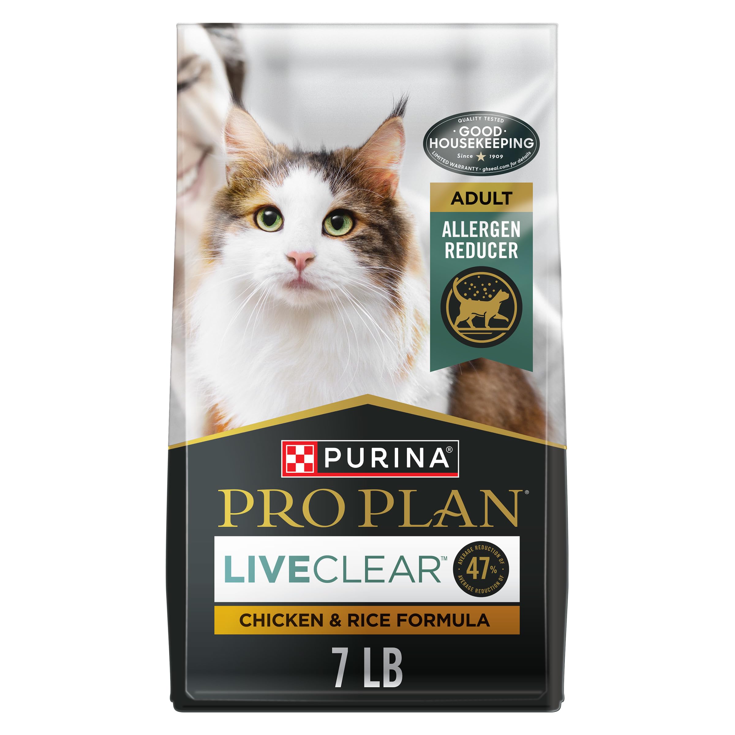Purina Pro Plan Allergen Reducing, High Protein Cat Food, LIVECLEAR Chicken and Rice Formula