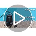 Aquastrong Sump Pump 1 HP 4500 GPH Submersible Water Pump Thermoplastic Portable Utility Pump High Flow Water Removal for Swimming Pool Garden Pond Basement Window Wells with 10ft Long Power Cord