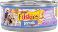 Purina Friskies Shreds Turkey and Cheese Dinner in Gravy High Protein Wet Cat Food - (Pack of 24) 5.5 oz. Cans