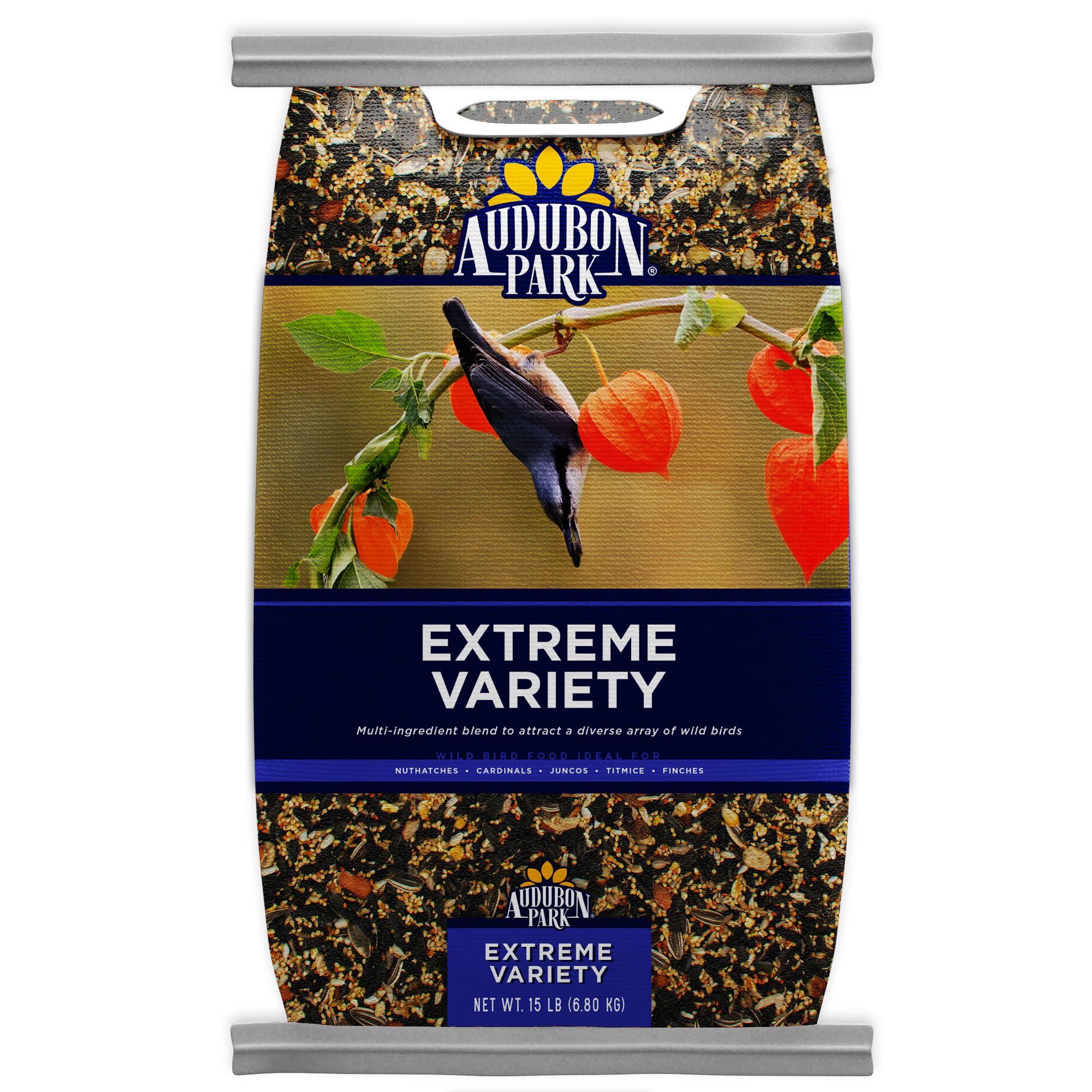 Audubon Park Extreme Variety Wild Bird Seed for Outside Feeders, 15-lb. Bag