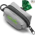 Tuff Mutt Dog Poop Bag Holder with Velcro Attachment - Durable Fabric Poop Bag Dispenser for Leashes - Includes Starter Roll for Easy Cleanup