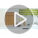 Besilord Silverware Organizer Kitchen Drawer Organizer Utensil Organizer Bamboo Silverware Holder Cutlery Organizer in Drawer Flatware Organizer Tray(5 slots, Natural