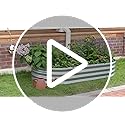 Rakukiri Raised Garden Bed GRS Certified Galvanized Planter Box Outdoor, 5ft Oval Rot-Resistant Metal Garden Bed Planter, Recycled Material Planter for Vegetables Flowers Herbs (Silver)