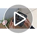 Otlonpe Personal Portable Desk Fan, 4000mAh Small Rechargeable Portable Fan Battery Operated & USB Powered for Travel Sleeping Bedroom Office Home Table, Cordless, Quiet, 4-Speed, 6.5 Inch (Black)