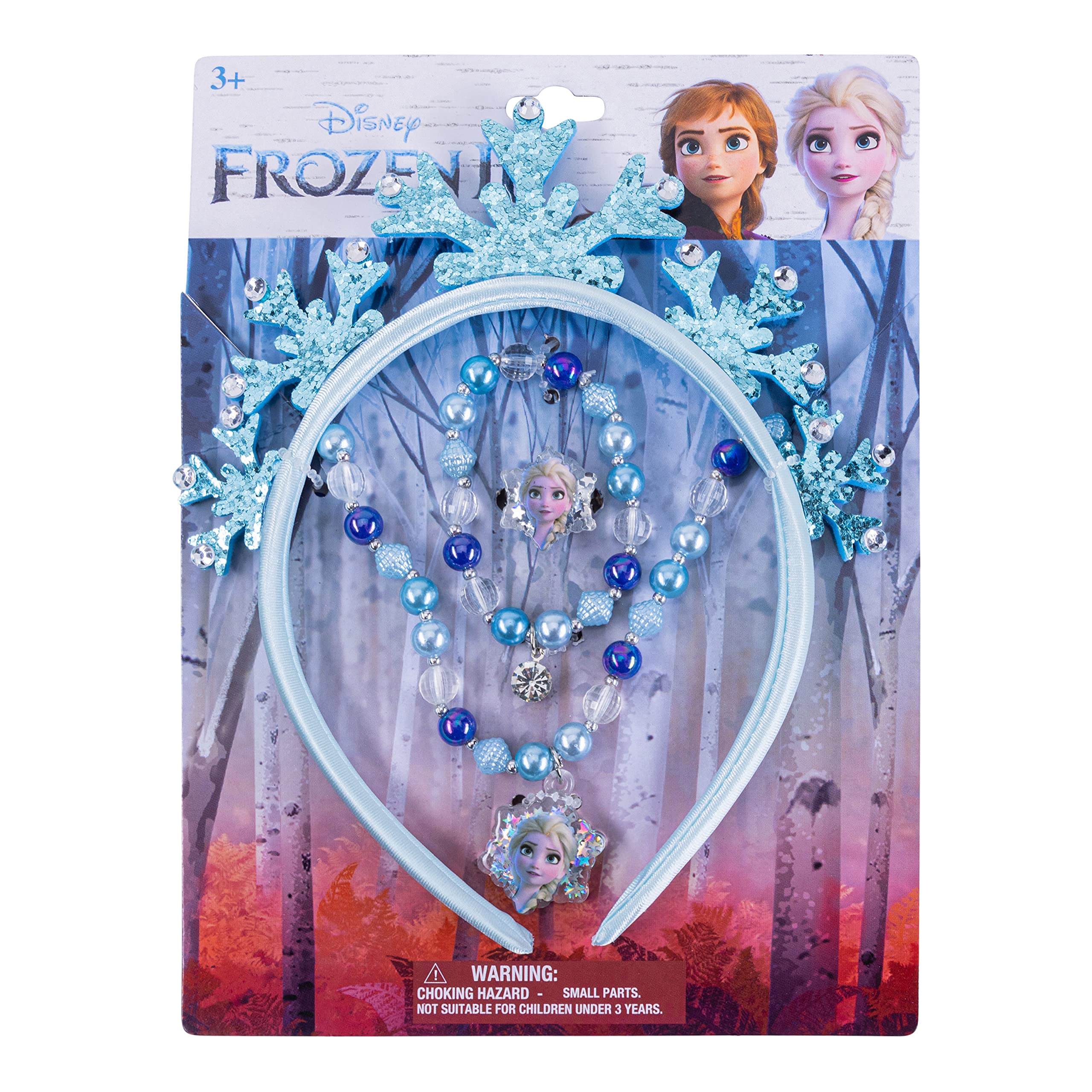LUV HER Frozen Princess Dress Up Accessory Set - Jewelry Set - Princess Elsa Tiara Set - Giftable Box - Birthday Gifts For Girls - Holidays Gift - Girl Toys Dress Up Kit - Ages 3+