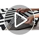 GORILLA GRIP® Rug Gripper Pads, Reusable Double-Sided Stickers Keep Area Rugs Corners Flat, Grips Hardwood, Tile and Laminate Floors, Renter Friendly, Holds Down Carpet in Place, Home Décor, 8 Pcs