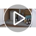 SIKADEER Under Sink Mat Waterproof 34" x 22", Silicone Mat Kitchen Drawer Shelf and Cabinet Liner, Sink Protector for Kitchen Organizers and Storage, Boot Tray Pet Food Mats