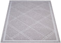 Basics Less-Mess Litter Trapping Cat Litter Box Mat, Soft on Kitty Paws, Waterproof, Scatter Control, 24" x 35", Grey