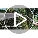 RESTMO Watering Wand Heavy Duty, Metal Garden Hose Wand with 10 Spray Patterns, 15-Inch Long Hose Nozzle Sprayer with Thumb Flow Control, Ideal to Water Hanging Baskets and Shrubs